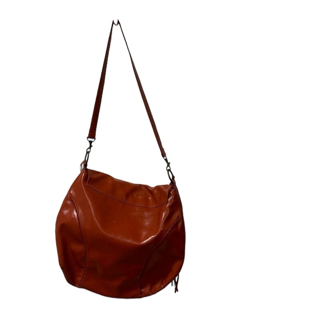 Leather Fringe Shoulder Bag in Brown - Picture 3 of 6